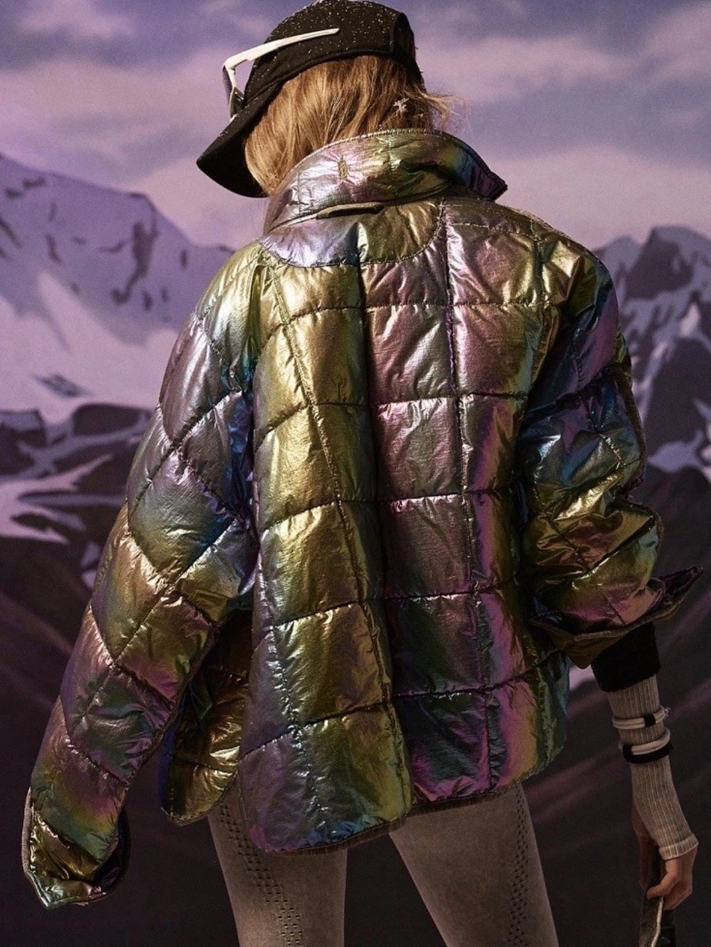 Free People Iridescent Time to Shine Pippa Packable Puffer Jacket - Picture 3 of 9